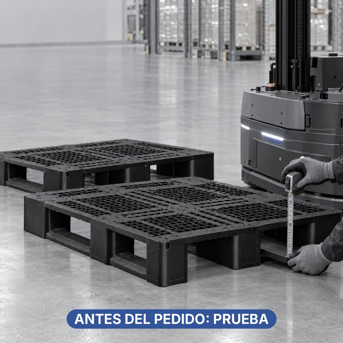 Checklist para elegir palets compatibles con una instalación AGV con muestras en prueba